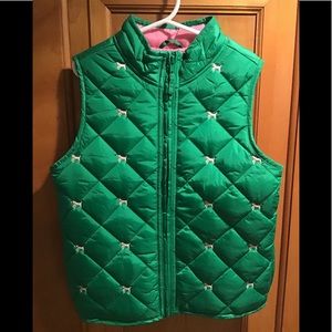 NWT Gymboree Smart Girls Rule Green Vest SzM(7/8)